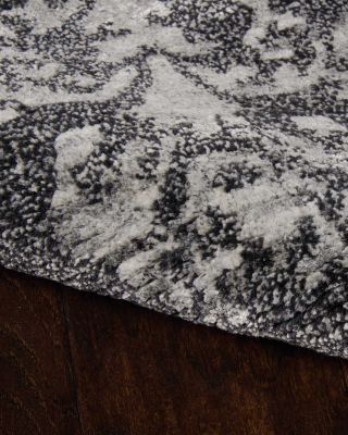 Silk Shadows Rug - Abstract Graphite