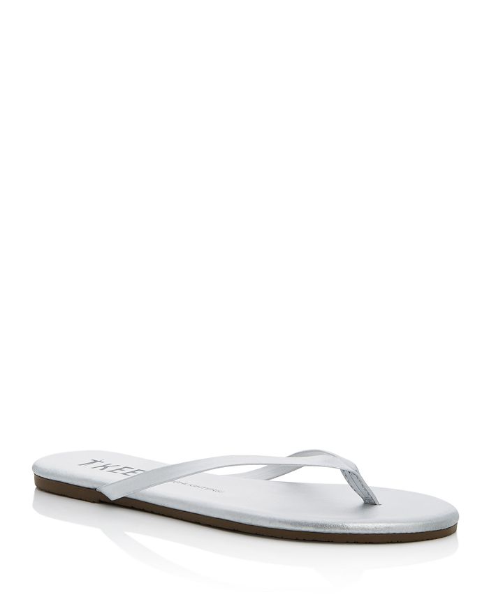 Shop Tkees Patent Leather Flip-flops In Fairylust