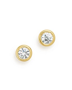 Bloomingdale's - Diamond Bezel Stud Earrings in 14K Yellow Gold, 0.20-1.0 ct. t.w. - 100% Exclusive