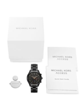 michael kors slim runway ip hybrid smartwatch