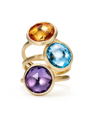 18K Yellow Gold Jaipur Gemstone Ring