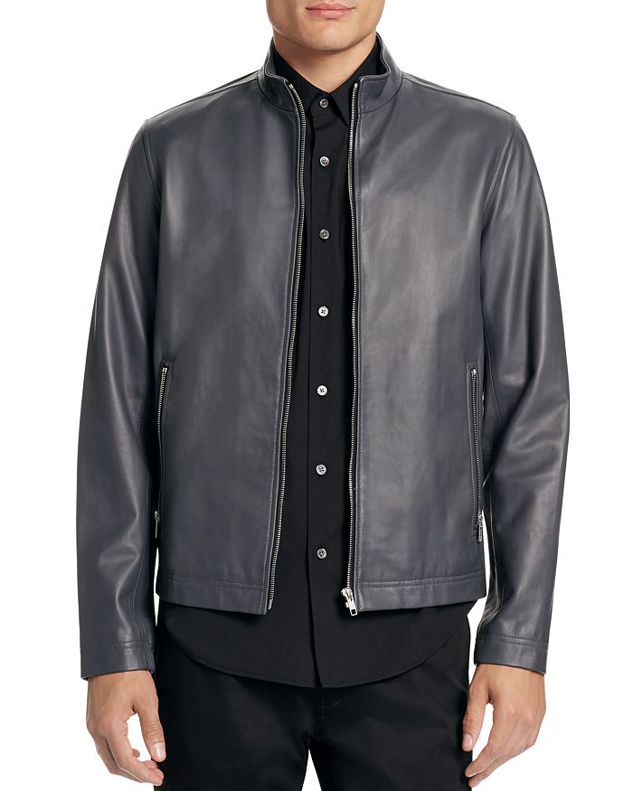 Theory leather shirt store