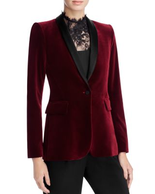 Alice store + Olivia Vance Velvet Crossover Jacket