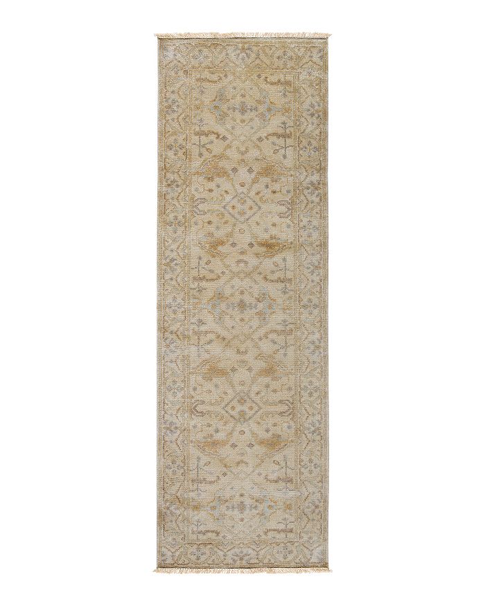 Surya Antique Area Rug, 2'6 X 8' In Sage/khaki Camel