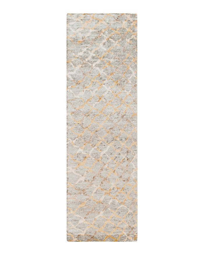 Surya Platinum Area Rug, 2'6 X 8' In Light Grey/beige/ivory/mocha