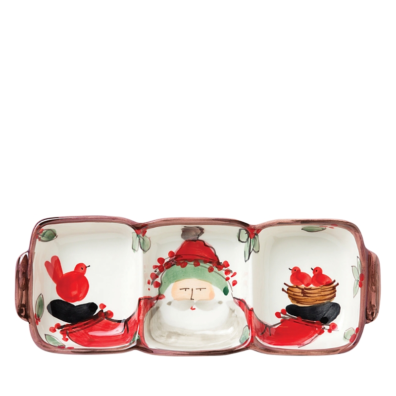 Vietri Old St. Nick Three Part Server In Miscellane