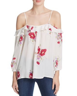 Joie - Birtha Cold-Shoulder Silk Top