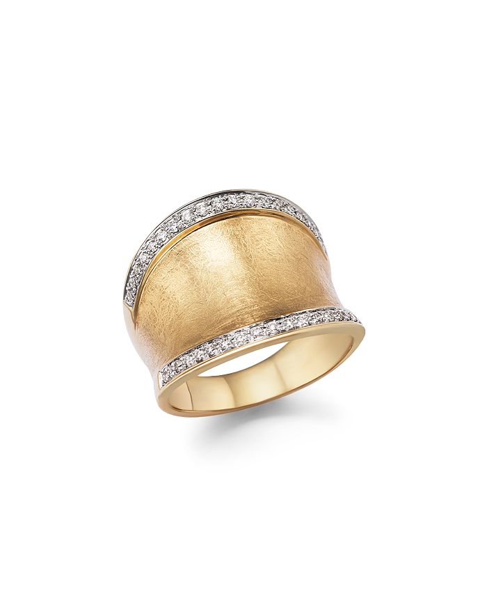 Bloomingdale's Diamond Wide Band In Matte 14k Yellow Gold, .30 Ct. T.w. - 100% Exclusive