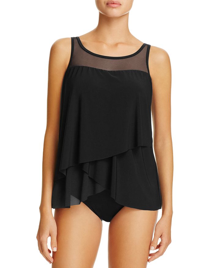 Miraclesuit Solid Mirage Tankini Top & Solid Basic Tankini Bottom