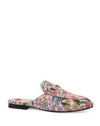 Gucci - Princetown Printed Leather Mules
