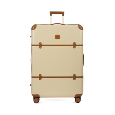 cream and brown it luggage