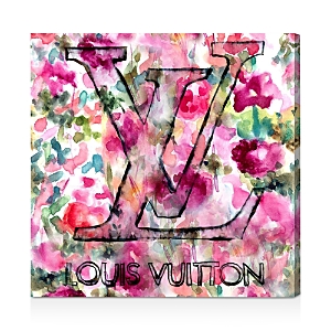 Oliver Gal Lv Garden Wall Art, 10 X 10 In Bright Pink