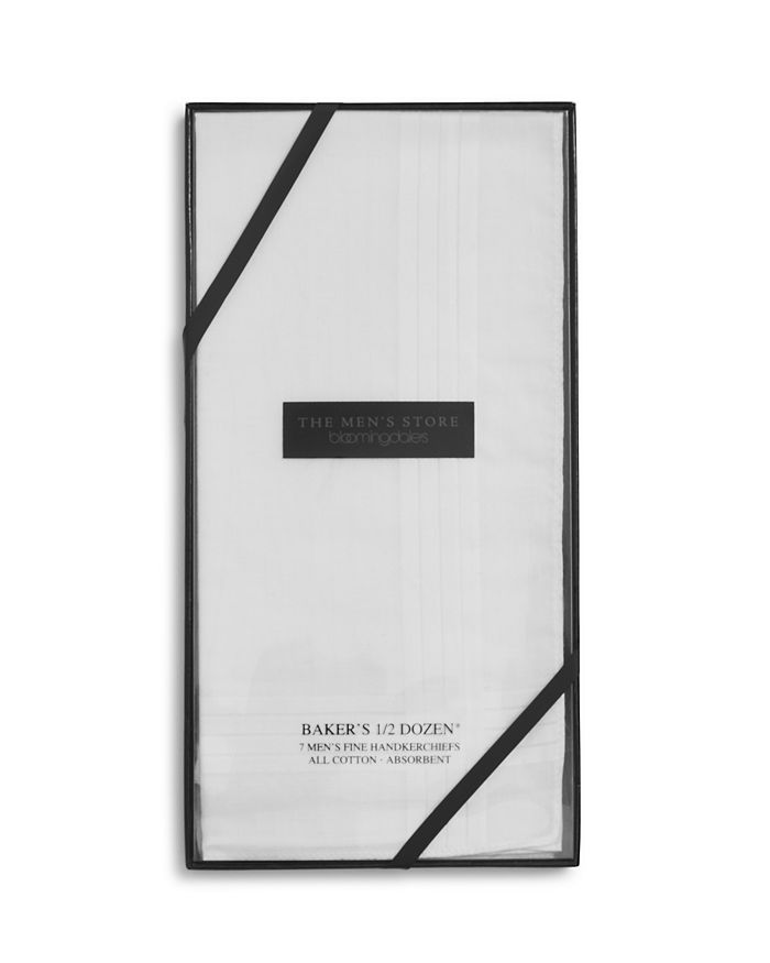 Shop The Men's Store At Bloomingdale's Cotton Handkerchiefs, Pack Of 7 - 100% Exclusive In White