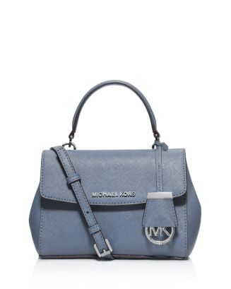 MICHAEL KORS Ava Extra-Small Saffiano Leather Crossbody Bag Blue