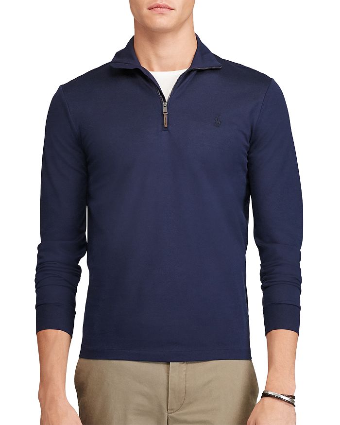 Polo Ralph Lauren - Cotton Mesh Half-Zip Pullover Shirt