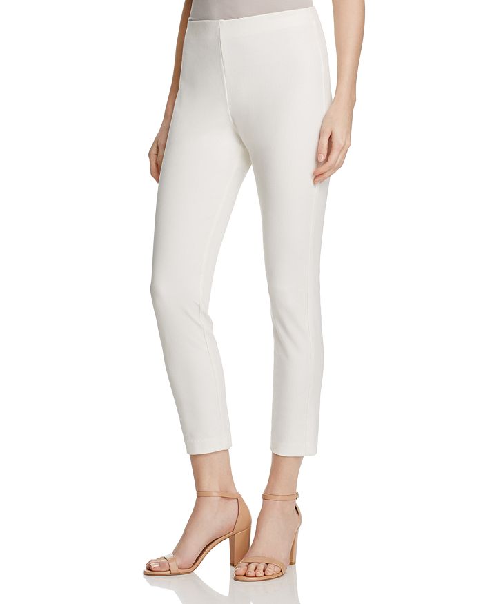 Shop Karen Kane Piper Skinny Crop Pants In Off White