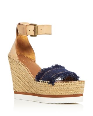 See by Chloé Espadrille Wedge Sandals 
