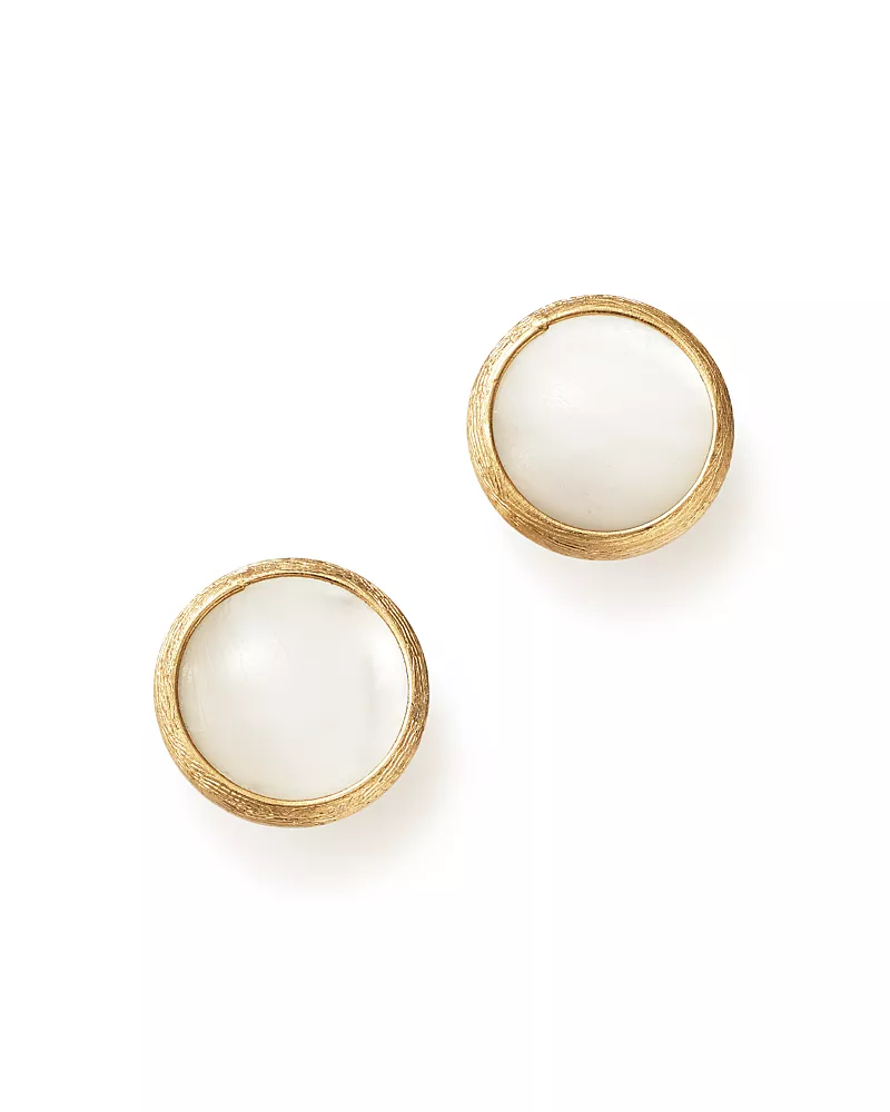 Marco Bicego 18K Yellow Gold Jaipur Mother-Of-Pearl Stud Earrings