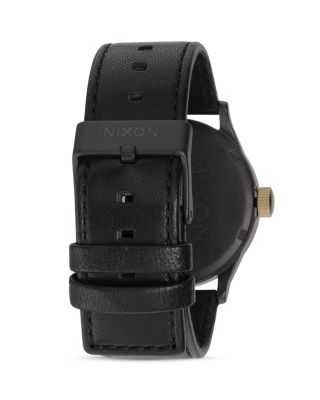 Sentry Leather Watch, 42mm