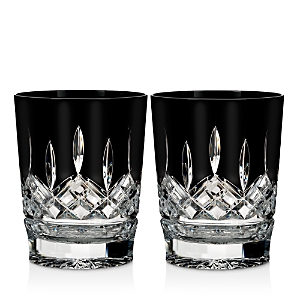 Shop Waterford Lismore Black Double Old Fashioned, Set Of 2