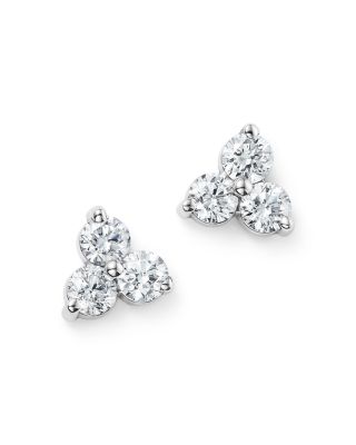 Bloomingdale's Fine Collection - Diamond Trio Stud Earrings in 14K White Gold, 0.20-2.0 tcw