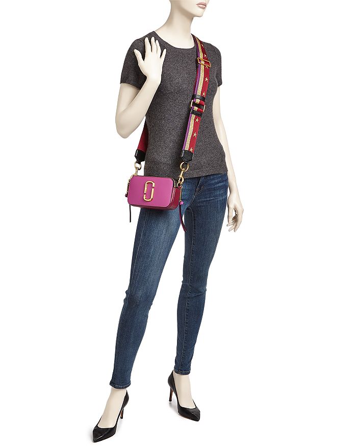 Marc Jacobs Rose Multi Color Block Snapshot Camera Bag In Pink | ModeSens