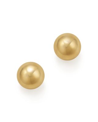 Bloomingdale's 14K Yellow Gold Small Ball Stud Earrings - 100