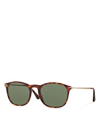 Persol Men's Satoria Reflex Edition Keyhole Square Acetate Sunglasses ...