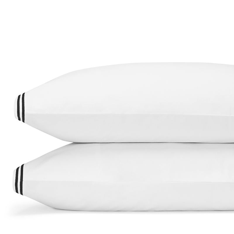 Hudson Park Collection Hudson Park Italian Percale Stitch King Pillowcase, Pair - 100% Exclusive In Black