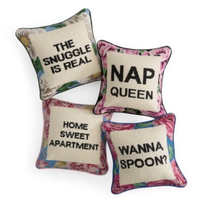 Sparrow Wren Needlepoint Decorative Pillows 100 Exclusive