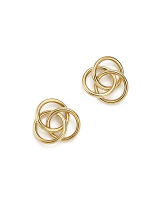 large gold stud earrings