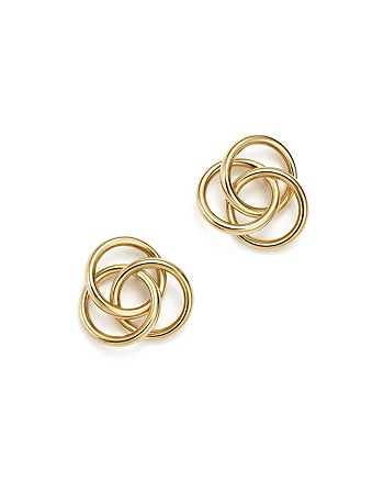 Bloomingdale's - 14K Yellow Gold Large Love Knot Stud Earrings - 100% Exclusive