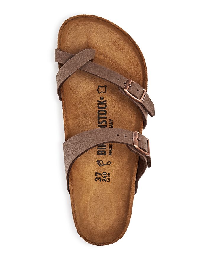 Shop Birkenstock Women's Mayari Buckled Slide Sandals In Brown