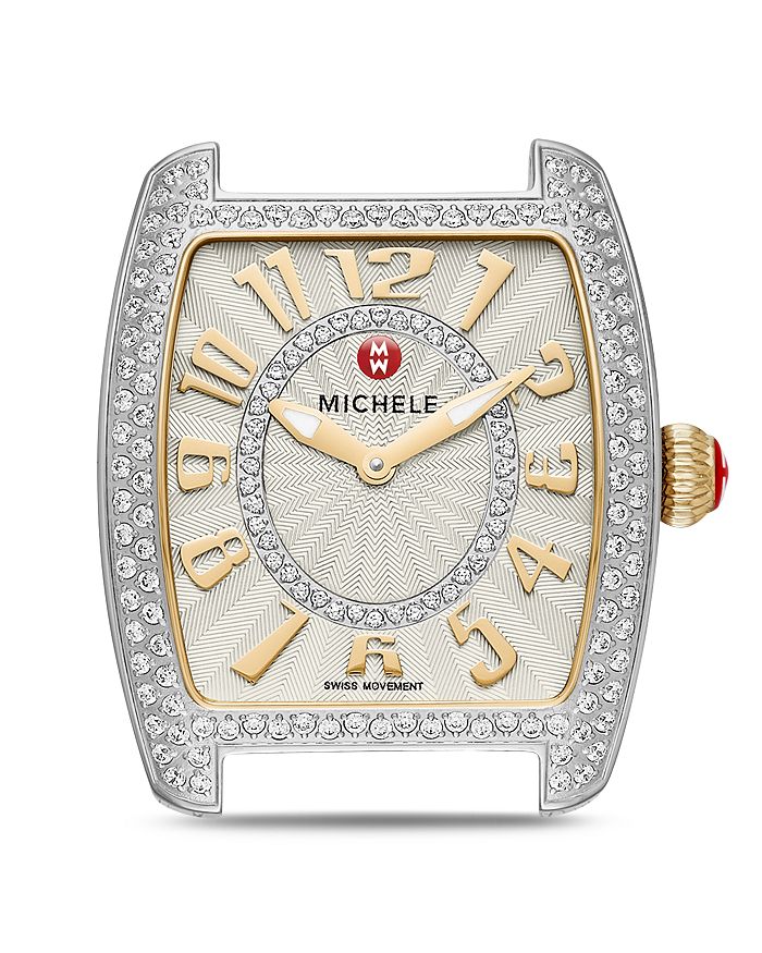 MICHELE Urban Mini Two Tone Diamond Dial Watch Head 29 x 30mm