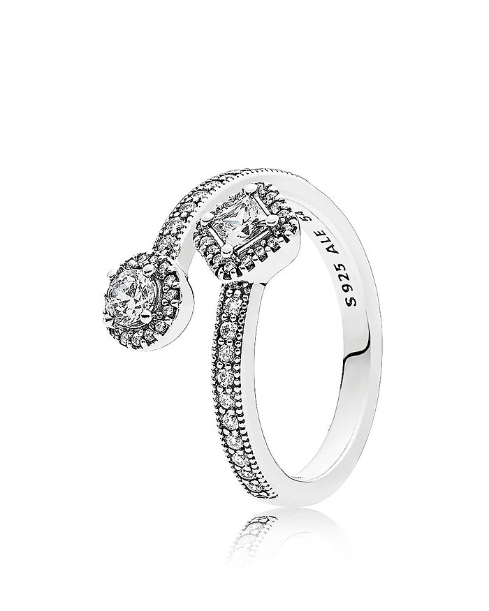 Pandora ring abstract shop elegance sterling silver