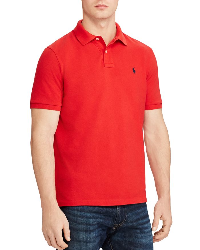 Shop Polo Ralph Lauren Classic Fit Mesh Polo Shirt In Red