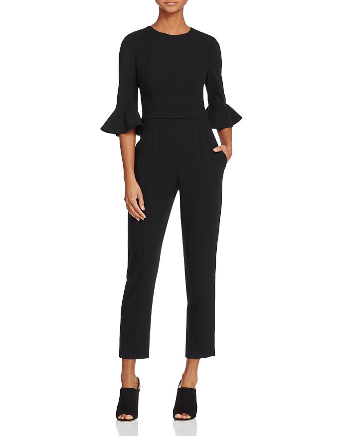 Black halo on sale jumpsuit bloomingdales