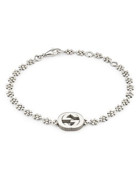 Gucci - Sterling Silver Small Interlocking G Cluster Chain Bracelet