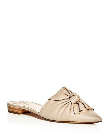 VINCE CAMUTO Marketa Knot Pointed Toe Mules | Bloomingdale's