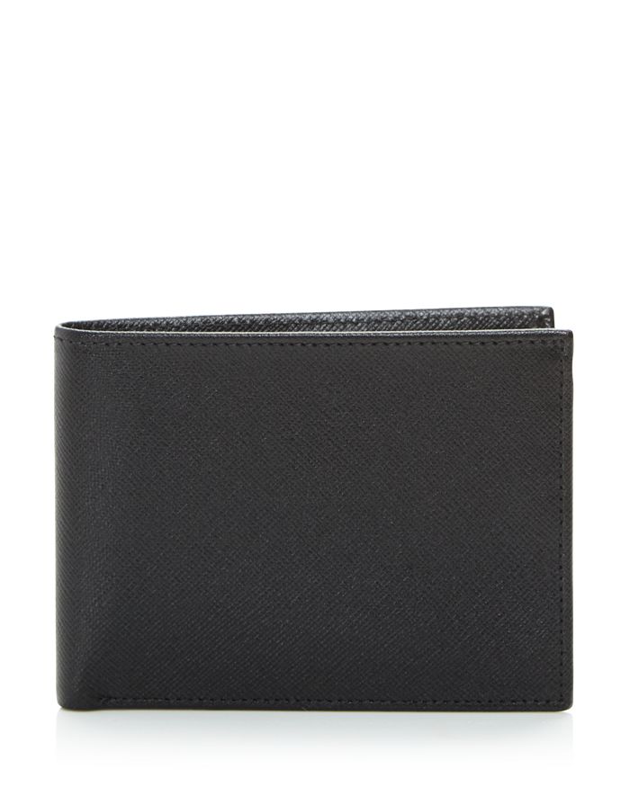 The Men's Store At Bloomingdale's Rfid-protected Pebble Leather Bi-fold Wallet With Removable Card C In Black