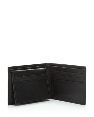 RFID-Protected Pebble Leather Bi-Fold Wallet with Removable Card Case - Exclusive