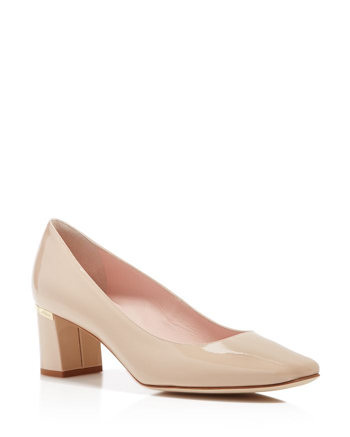 kate spade new york Dolores Too Patent Leather Mid Heel Pumps ...