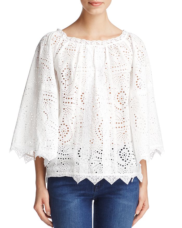 Burberry Thistle Eyelet Blouse Bloomingdale s