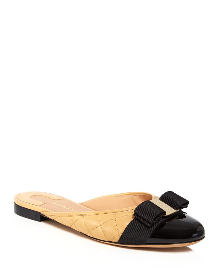 Salvatore Ferragamo Quilted Cap Toe Mules Bloomingdale s