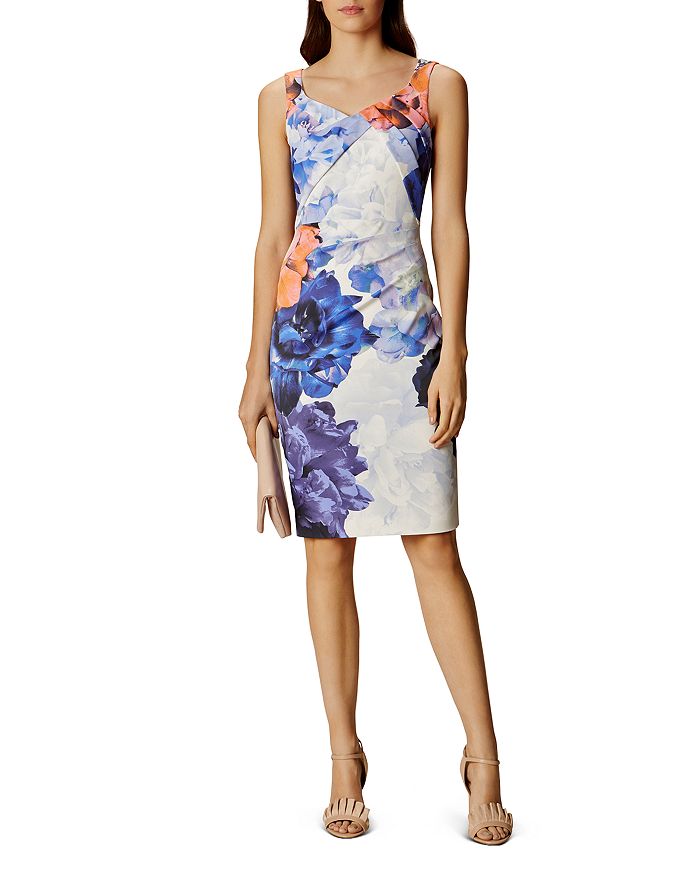 KAREN MILLEN Floral Sheath Dress Bloomingdale's