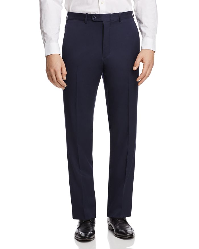 The Men's Store At Bloomingdale's Classic Fit Wool Dress Pants - 100% Exclusive In Navy