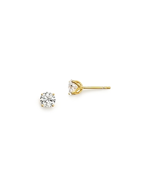 Diamond Round Tulip Stud Earrings in 14K Yellow Gold, 0.75 ct. t.w. - 100% Exclusive