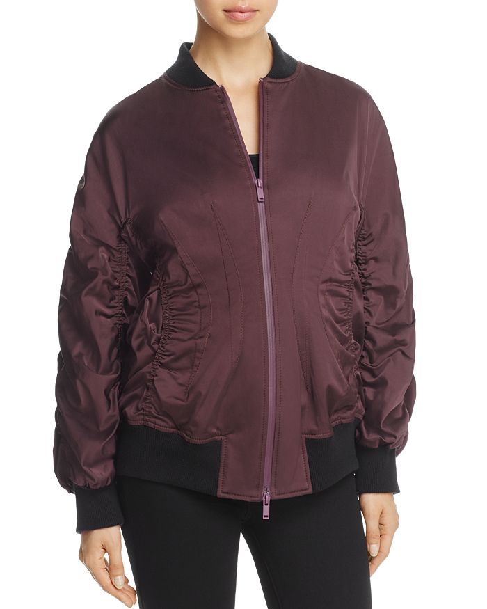 Vince ruched bomber jacket sales