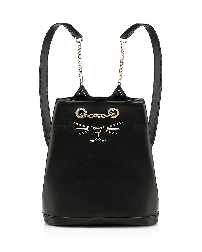 Charlotte Olympia Feline Leather Backpack | Bloomingdale's