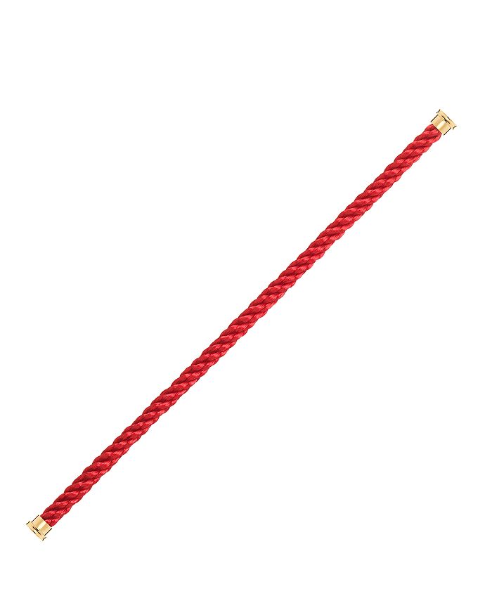 Fred Force 10 Large Cable Bracelet In Red/gold